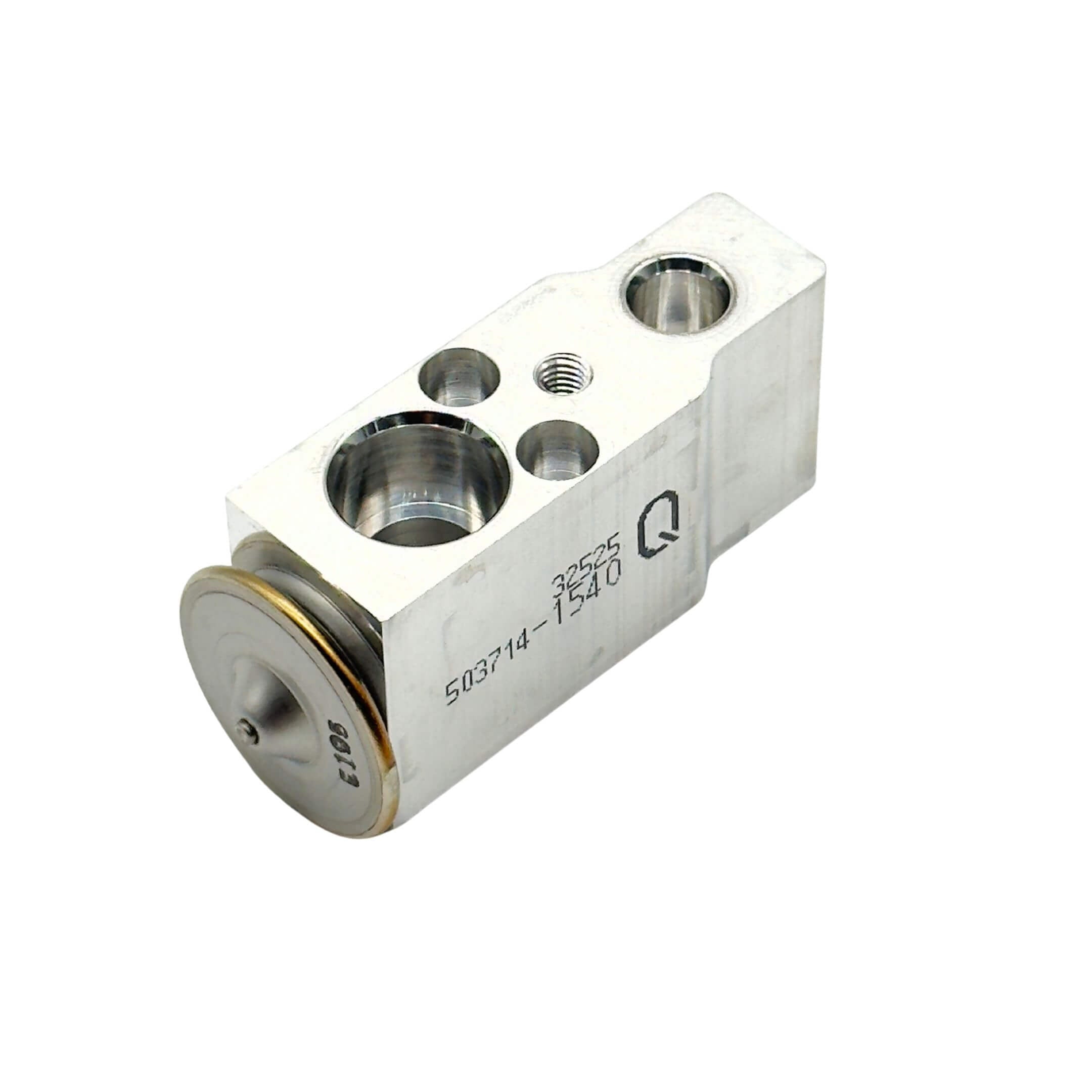 A/C Expansion Valve for Subaru Sambar Truck TT1, TT2 Models (1999-2012) featuring a compact, metallic design with multiple ports.