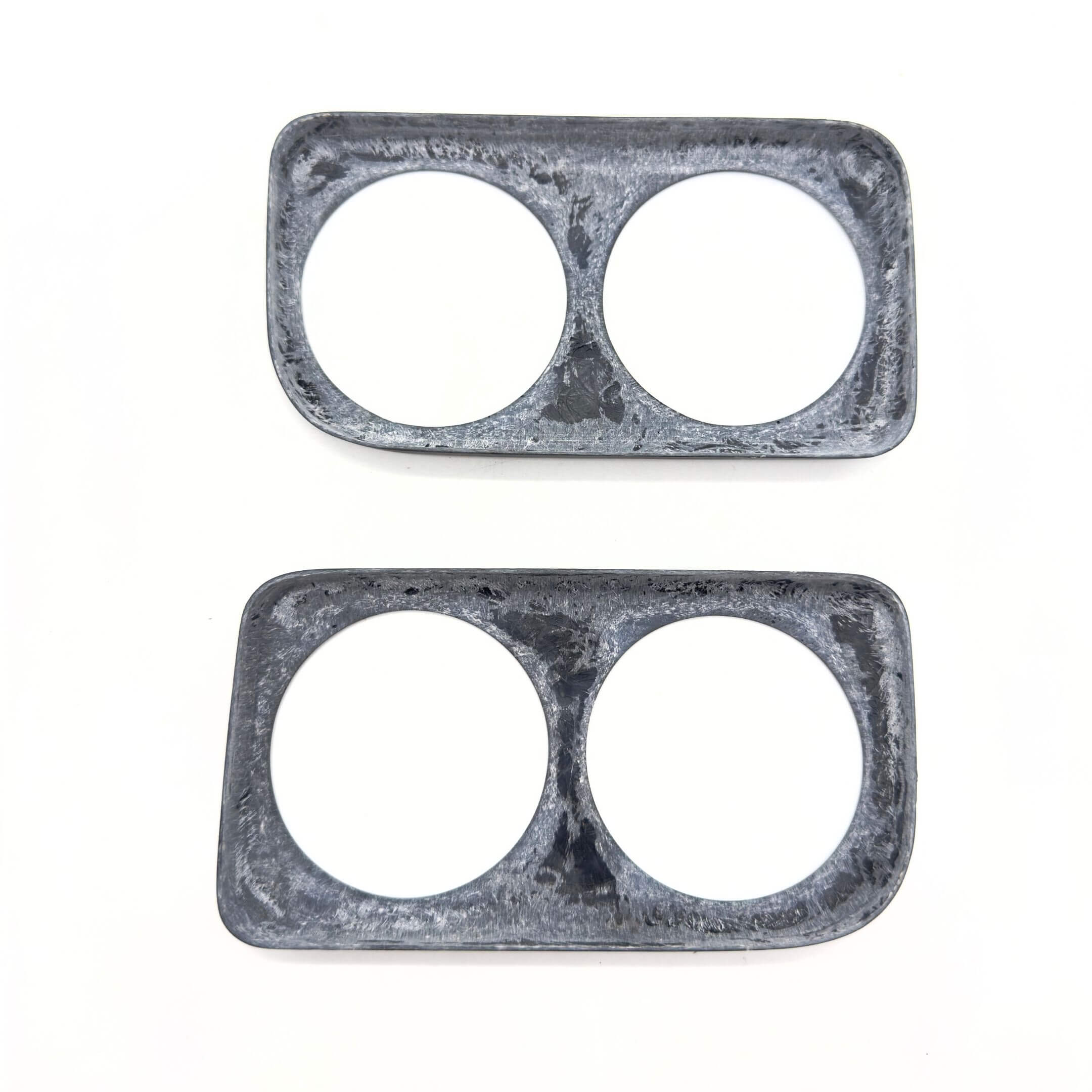 Fiberglass Taillight Garnish Cover for Subaru Sambar Van TV1, TV2 (1999-2012) with dual circular cutouts and racing style design.