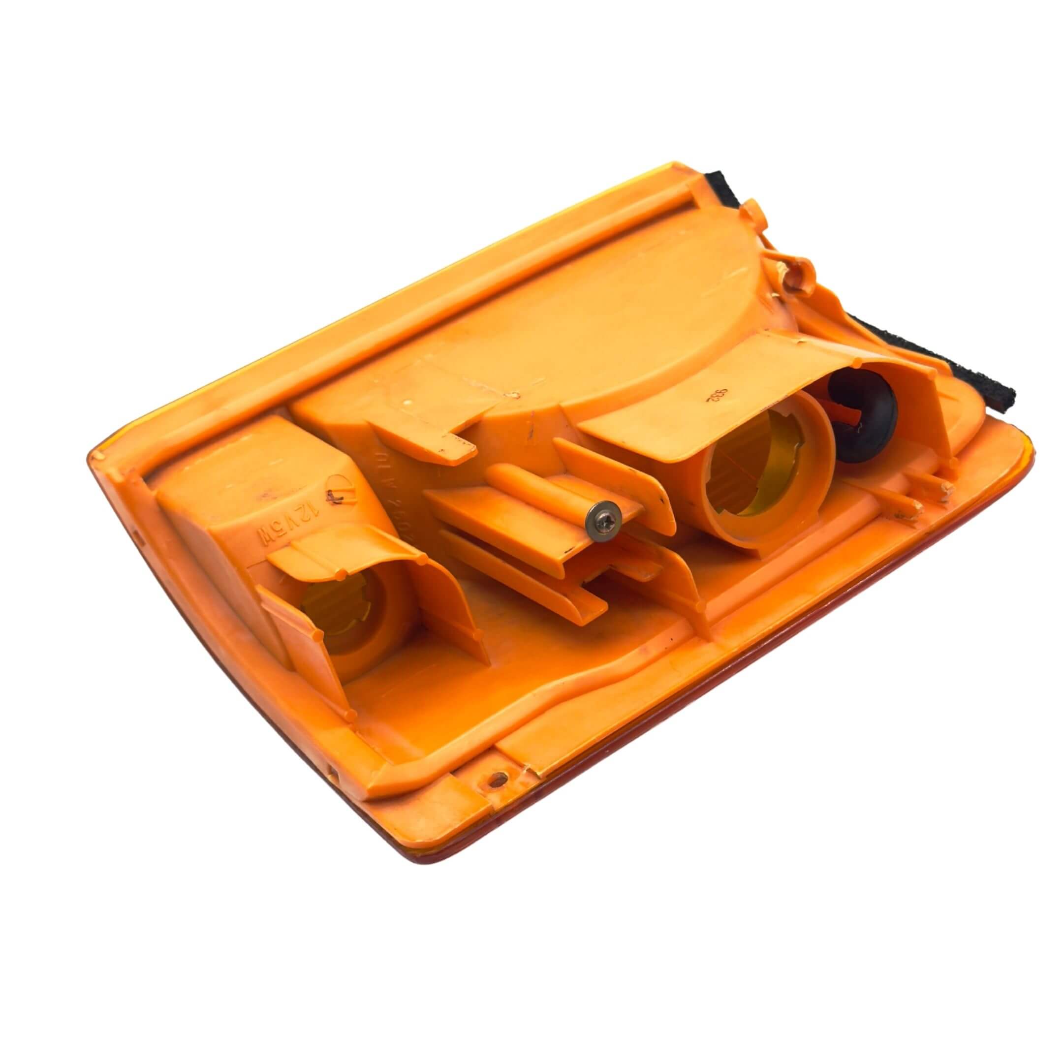 Front Turn Signal Lamp Assembly for Subaru Sambar Wagon TW1, TW2 Models (1999-2012) featuring an orange casing and bulb sockets.