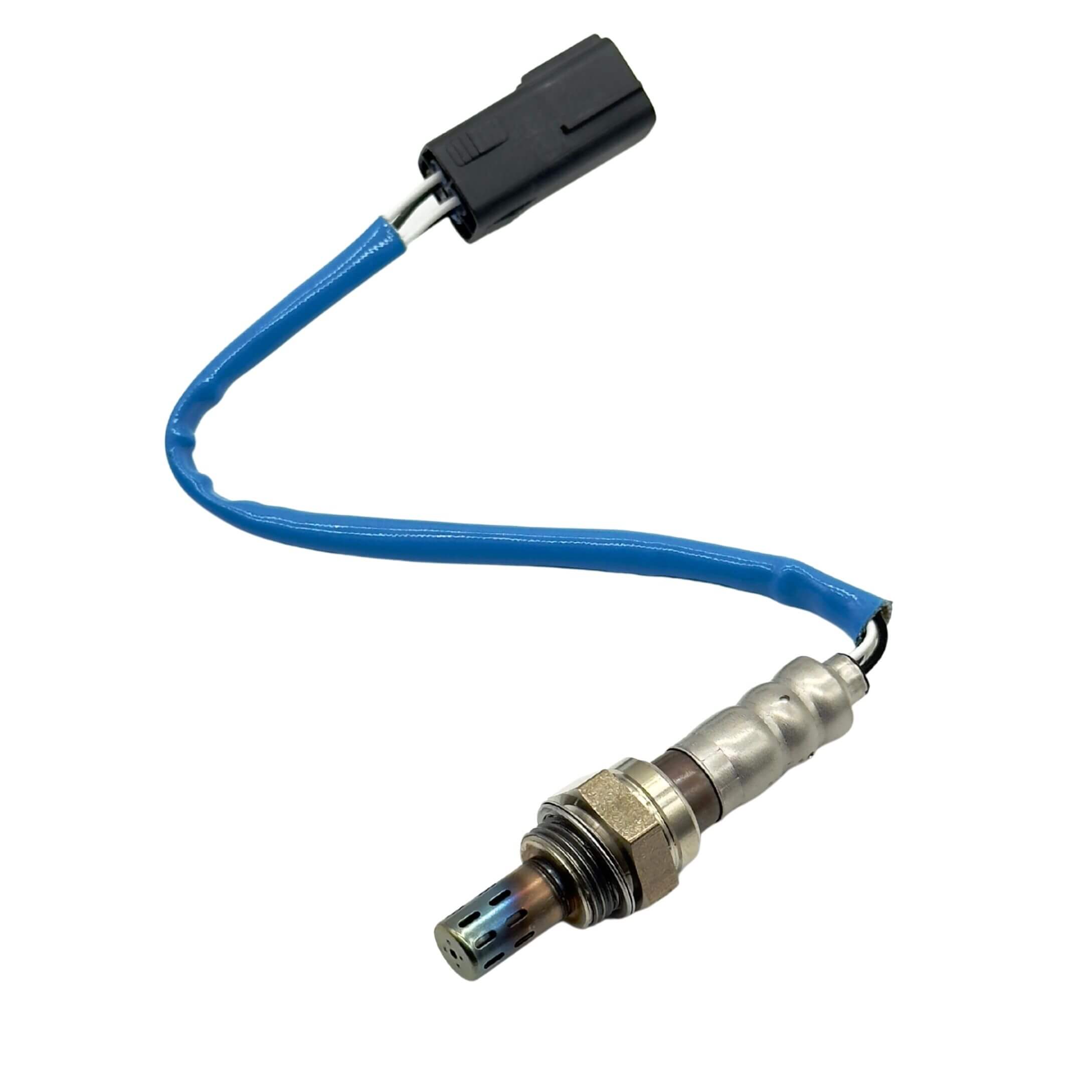 O2 SENSOR - Front Upstream for Subaru Sambar Truck TT1, TT2 Models (6/2008 - 2/2012) featuring a blue wire and metal connector.