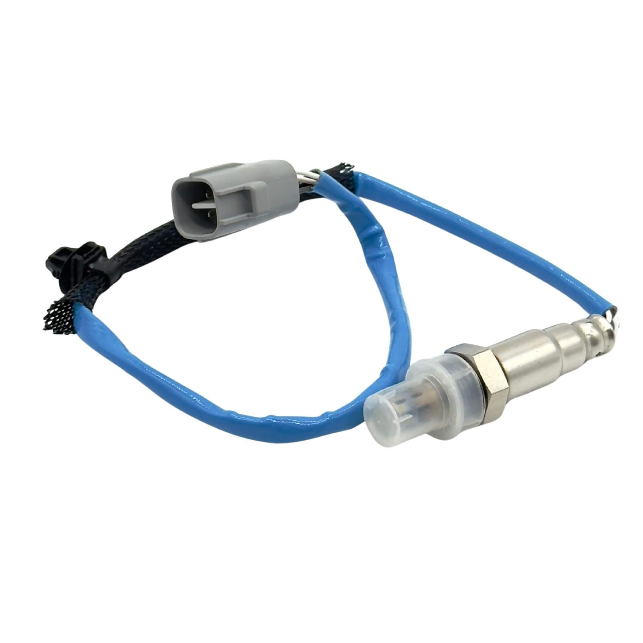 O2 sensor for Subaru Sambar Truck TT1, TT2 models (6/2008 - 2/2012) featuring a blue wire and metal connector.