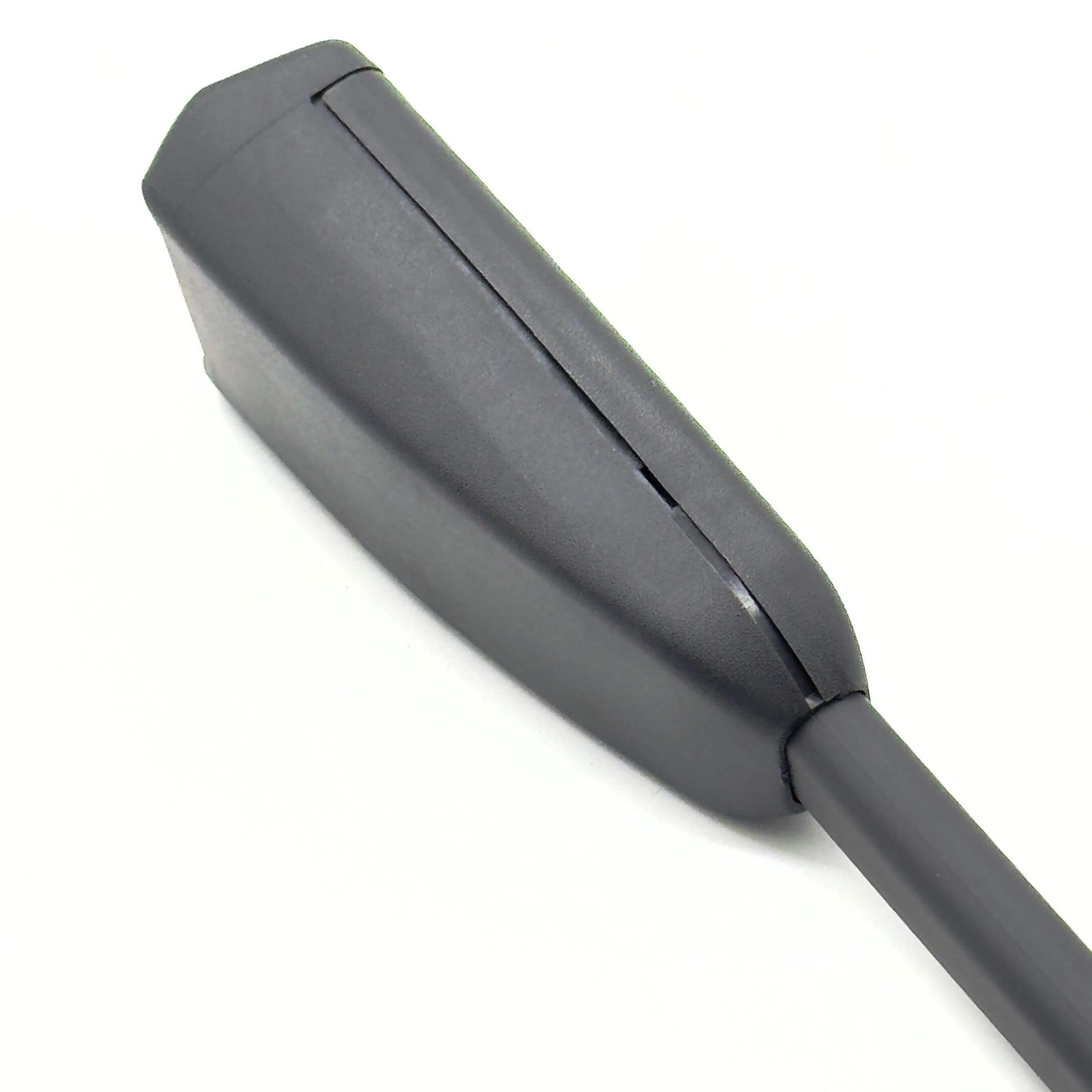 Seat Belt Buckle for Passenger Side Subaru Sambar Truck TT1, TT2 Models (1999-2012) featuring a sleek black design.