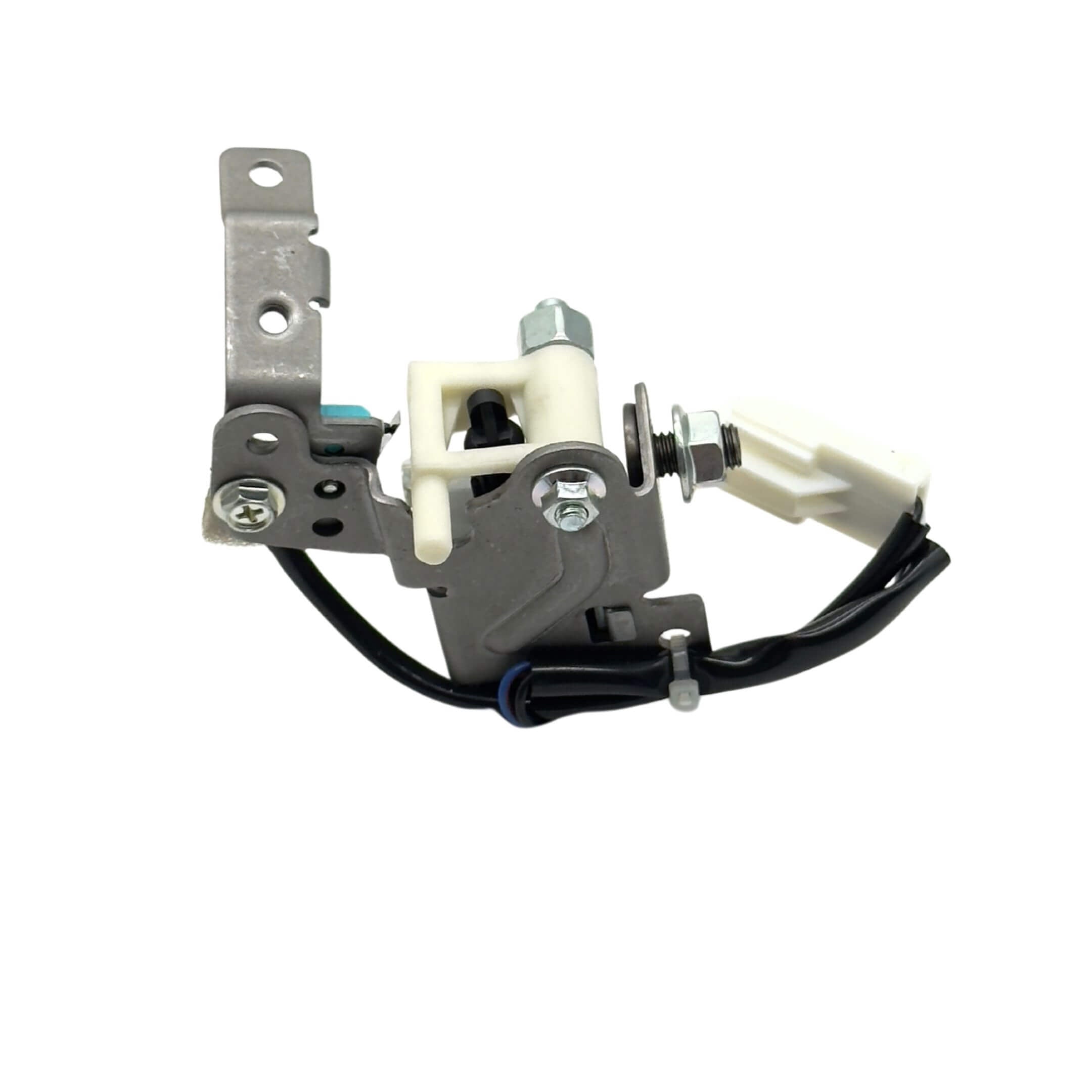 Shift Lock Solenoid Assembly for Subaru Sambar Truck TT1, TT2 Models (1999-2012) featuring metal brackets and wiring components.