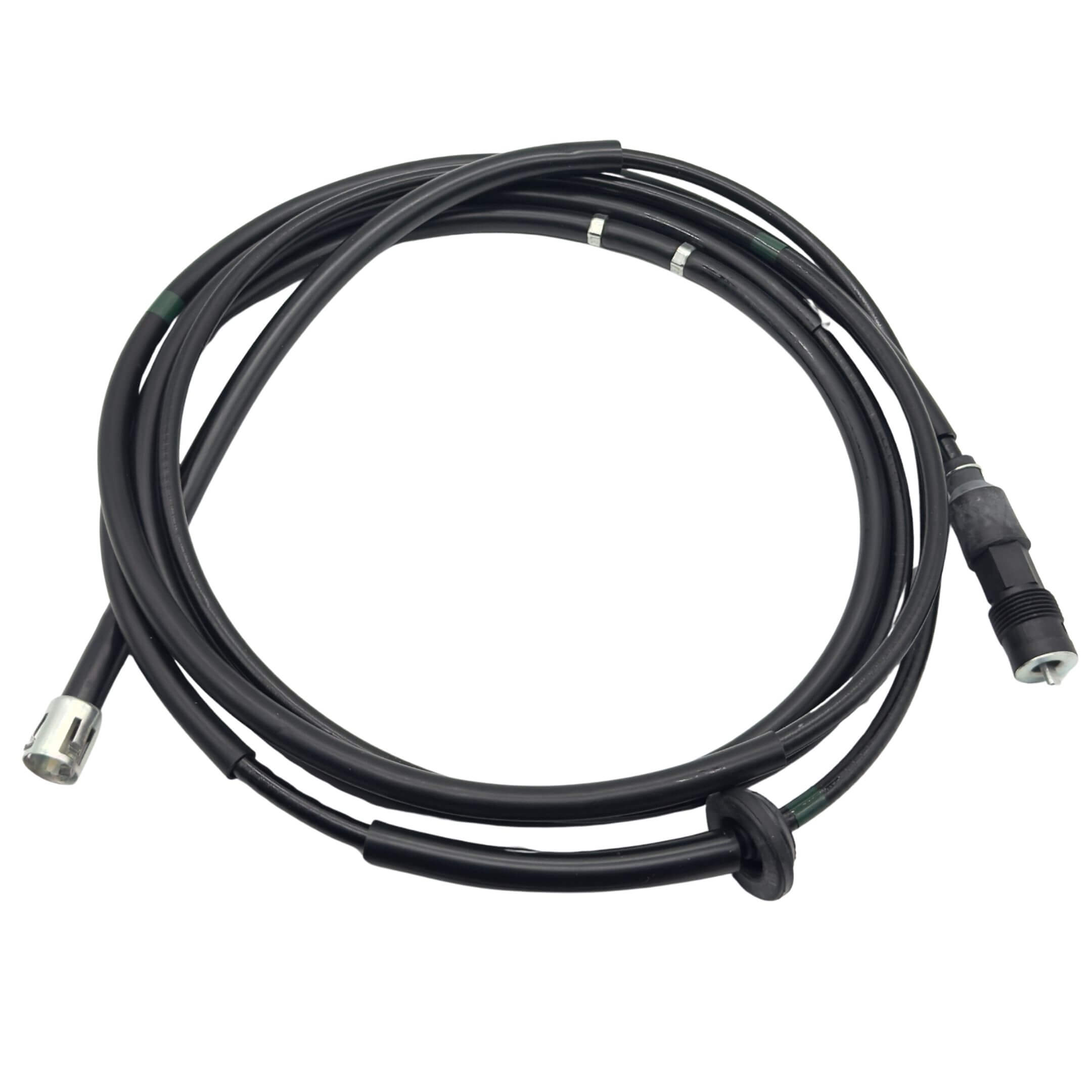 Speedometer Cable for Subaru Sambar Truck TT1, TT2 Models (1999-2012) featuring durable black casing and metal connectors.