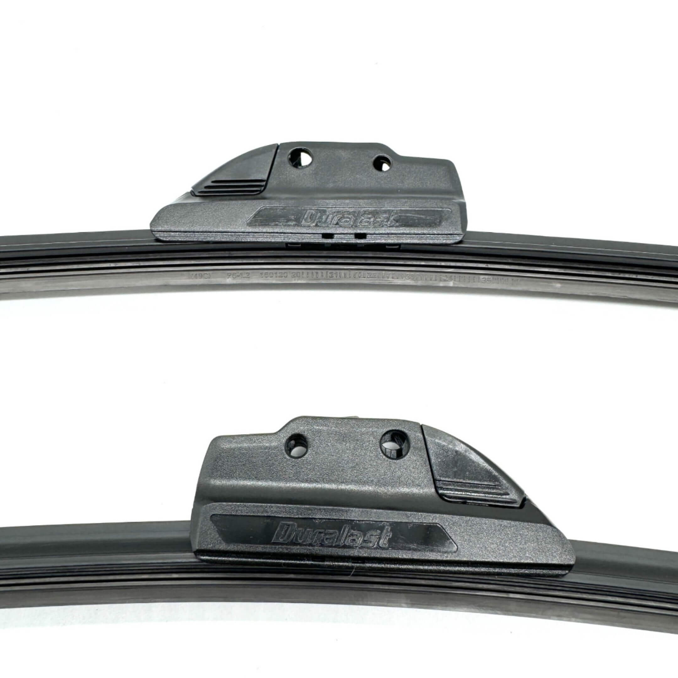 Wiper Arm & Wiper Blades Set for Subaru Sambar Truck TT1, TT2 Models (1999-2012) featuring durable black construction and secure mounting holes.
