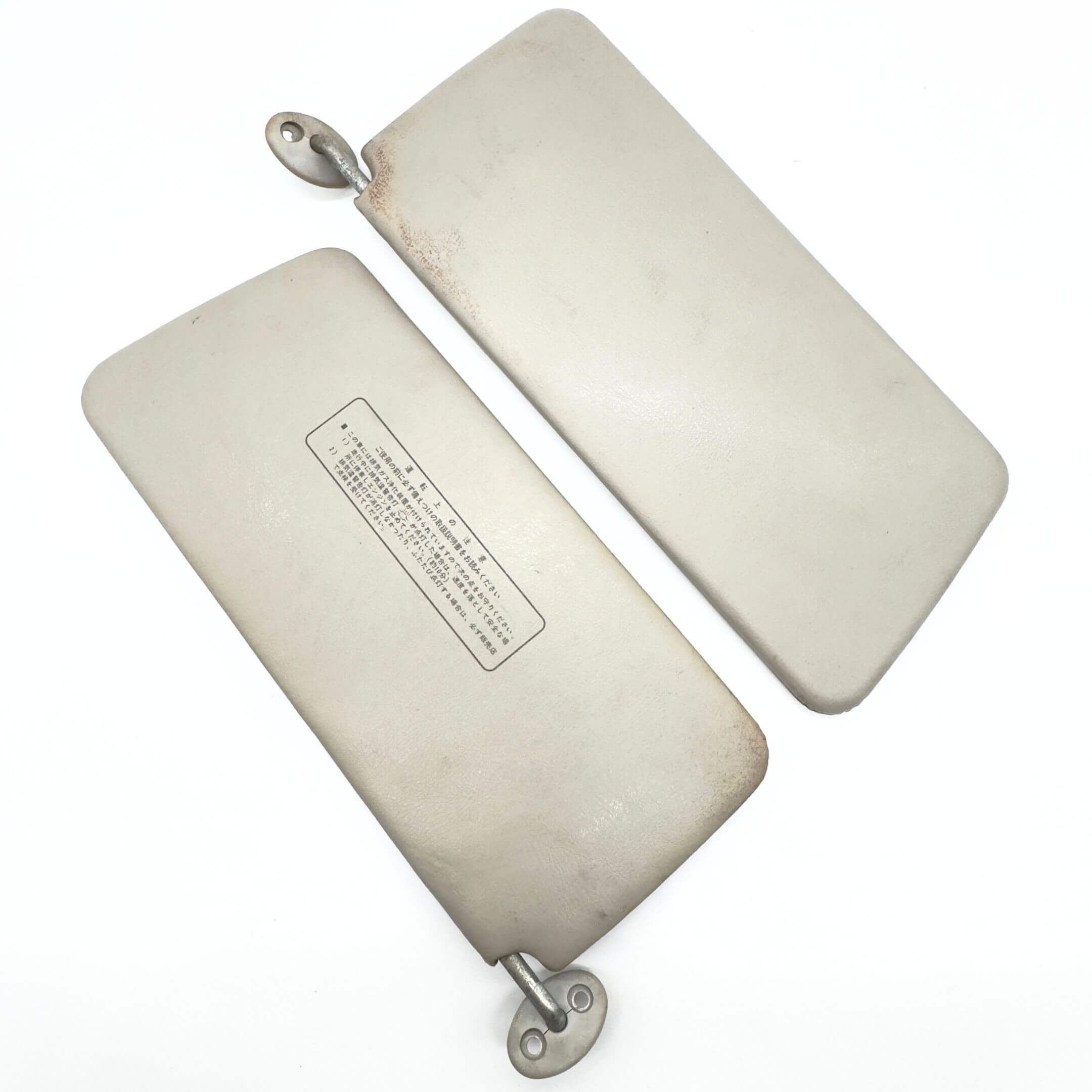 Sun Visors Set - Left & Right for Honda Acty Van HH3, HH4 (1990-1999), featuring a beige finish and mounting hardware.