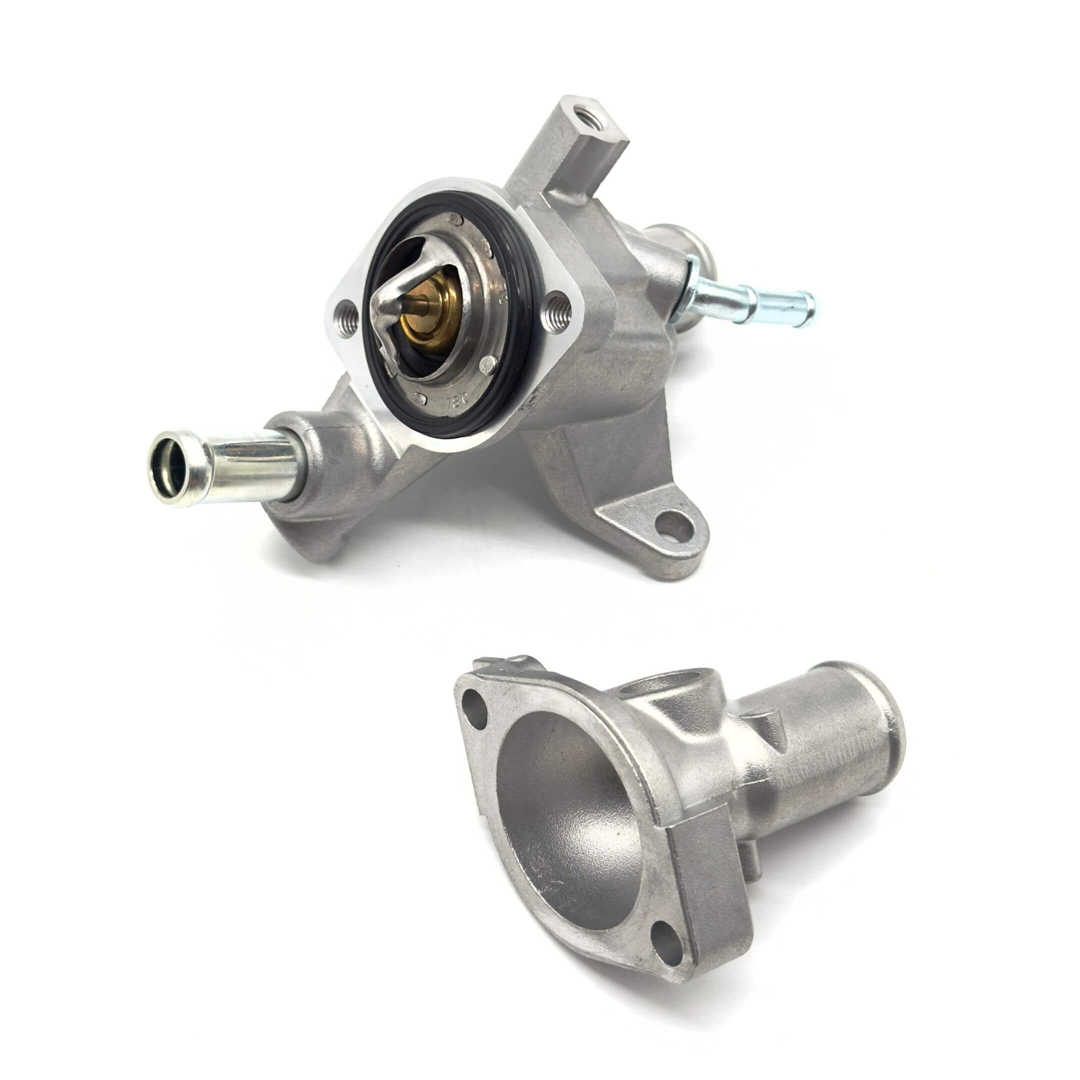 Thermostat & Housing Kit for Subaru Sambar Wagon TW1, TW2 Models (1999-2012) featuring durable metal construction and precise fitment, part numbers 11060KA160, 11055ka370, 21200KA161, TS-111P.