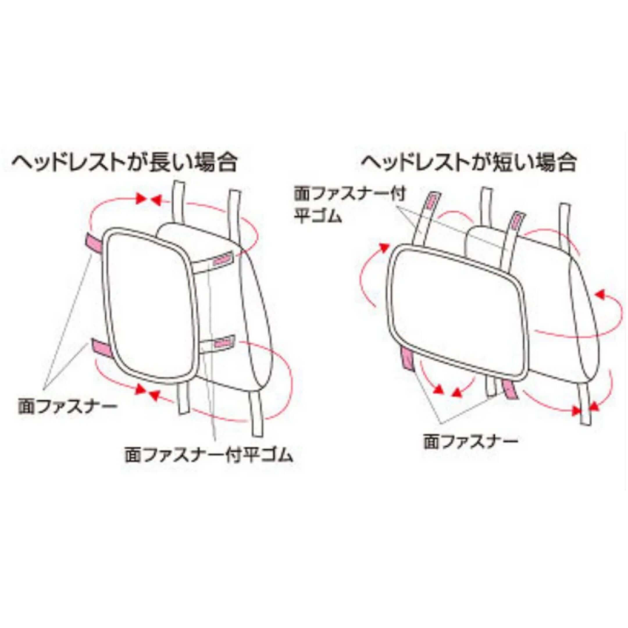 Waterproof Seat Cover Set for Kei Trucks featuring adjustable straps and zippers for a universal fit on models like Subaru Sambar and Honda Acty.