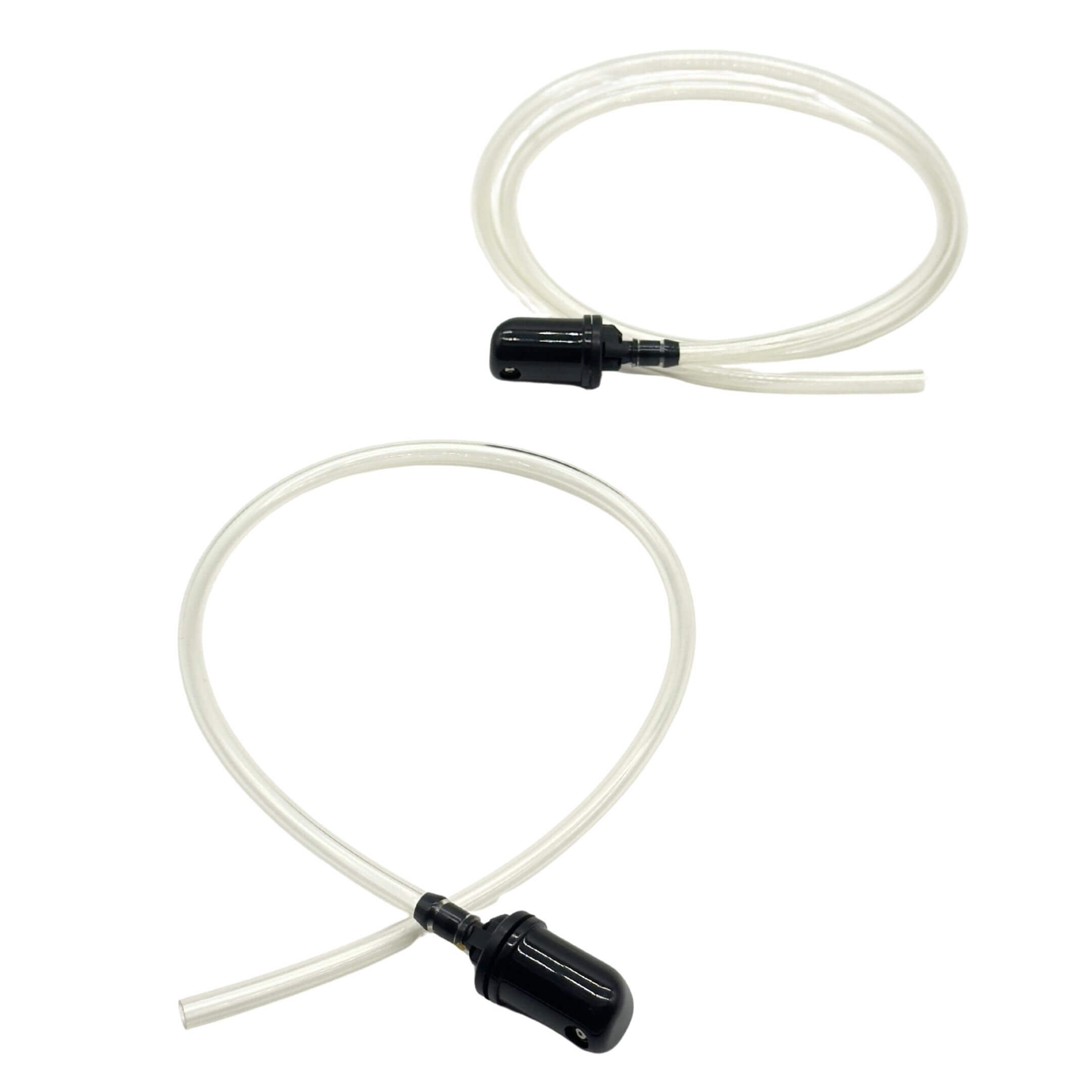 Windshield Washer Nozzle & Hose Assembly Set for Subaru Sambar Van TV1, TV2 Models (1999-2012), featuring clear hoses and black nozzles for driver and passenger sides.
