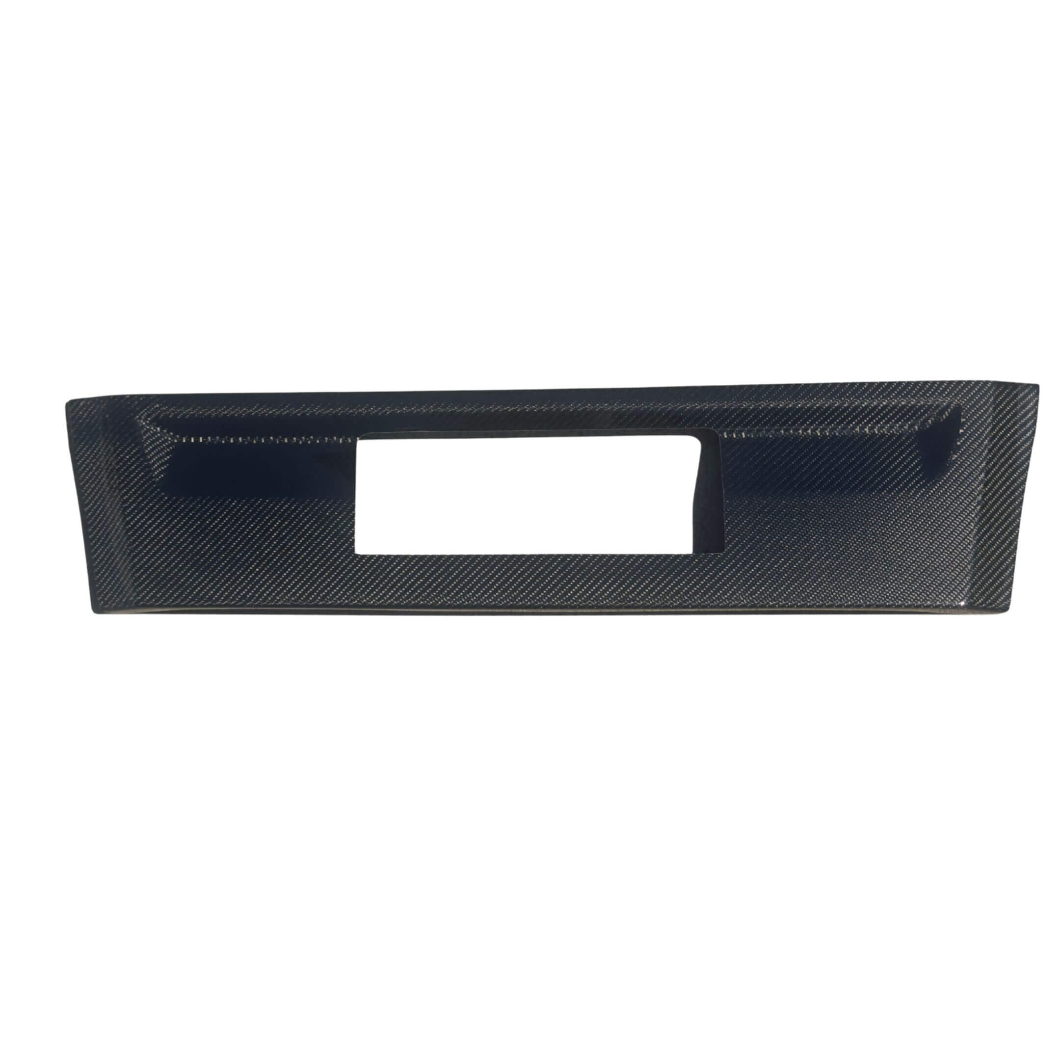 Front Bumper Carbon Fiber Cover by Zero Auto for Subaru Sambar Truck TT1, TT2 Models (2009-2012) featuring a sleek carbon fiber design.