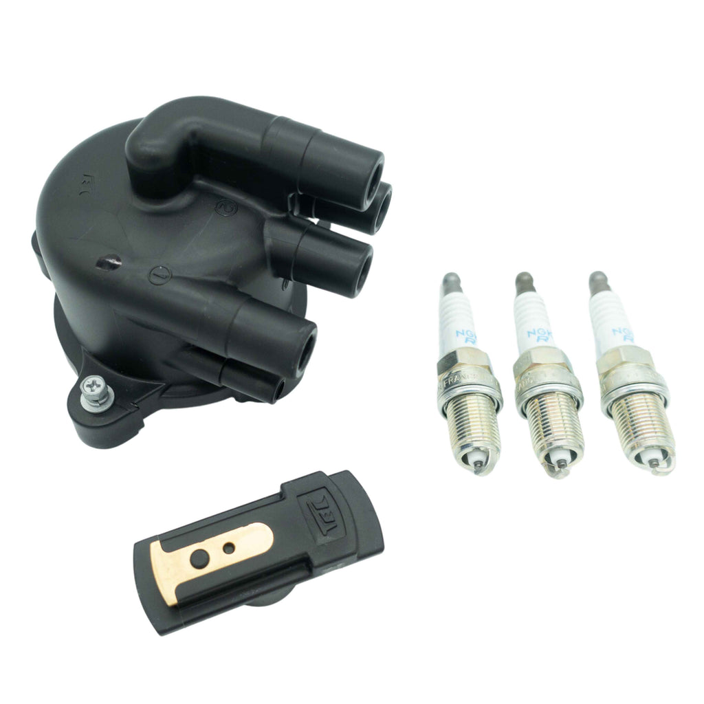 Ignition Kit for Honda Acty HA3, HA4 (1990-1999) - 5-Piece Set: Cap, Rotor, Spark Plugs - Revive Your Mini Truck's Performance, Fuel Efficiency, and Reduce Emissions - Upgrade Now!