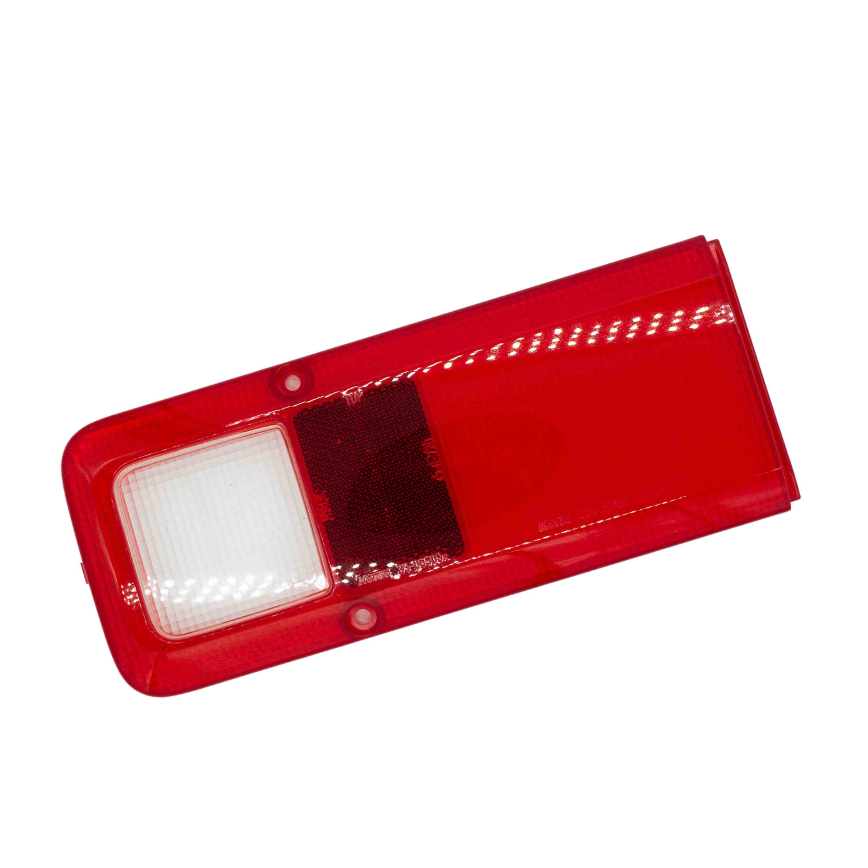 Brake tail light lens for rear right side of Honda Acty Truck HA3, HA4 models (1990-1999) - red and clear lens for enhanced visibility