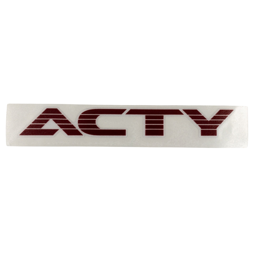 High-quality Honda Acty Replica Decals in OEM Red displayed on a White background - Perfect for JDM Mini Truck customization and upgrades