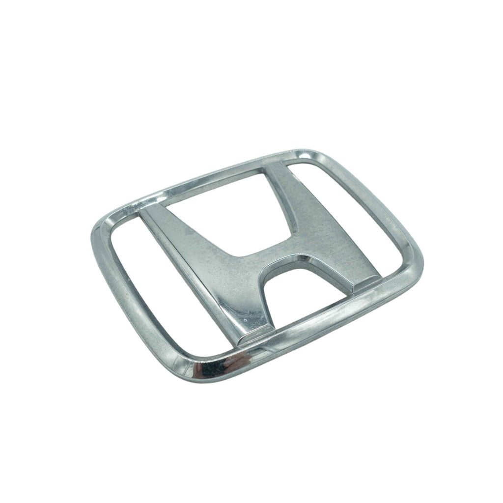 Shiny chrome Honda emblem frame for Acty Truck HA1, HA2, HA3, HA4 models from 1990-1999, perfect for restoring the authentic look of your vintage mini truck
