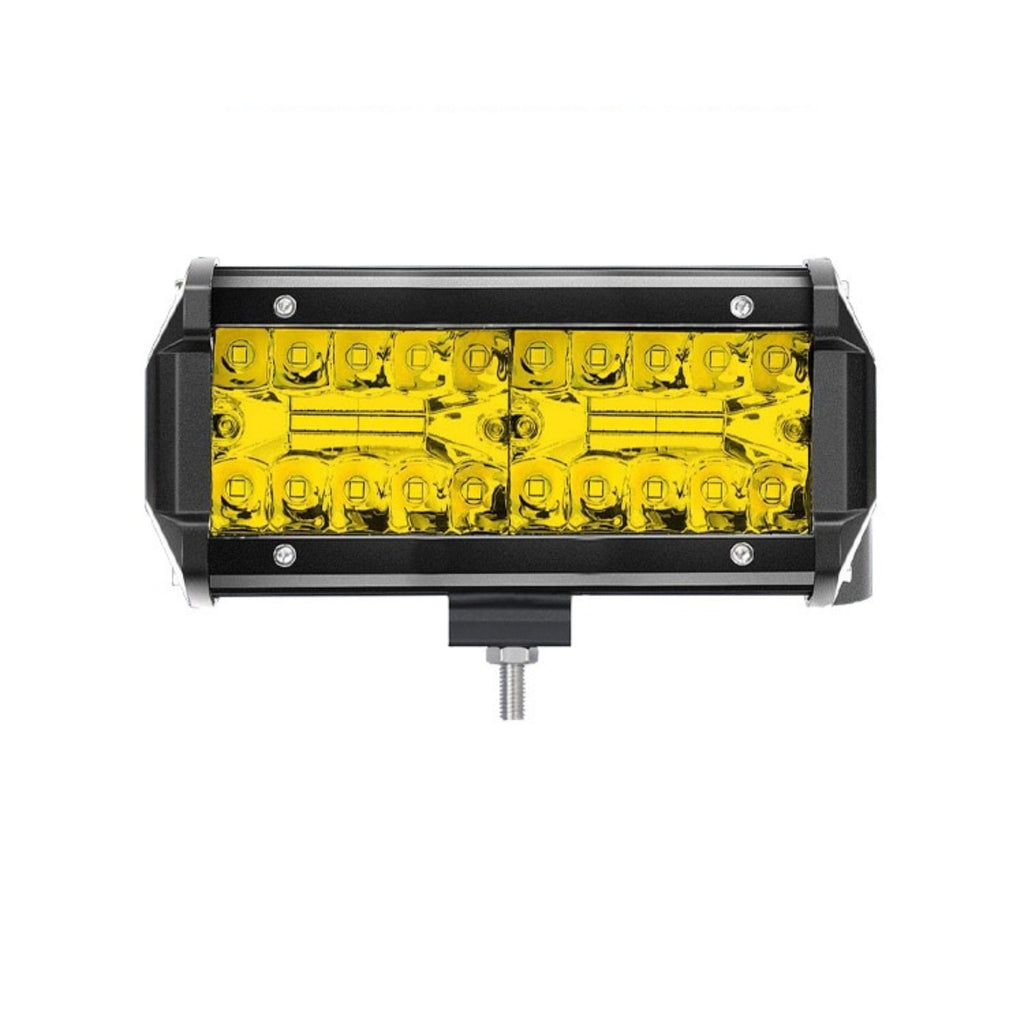 7" 120W Yellow LED Light Bar - High-Performance Illumination for JDM Kei Trucks - Up to 4800LM