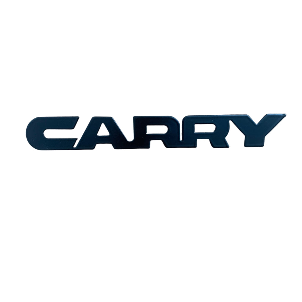Black CARRY Metal Emblem - Perfect Style Upgrade for Suzuki Carry Japanese Mini Trucks
