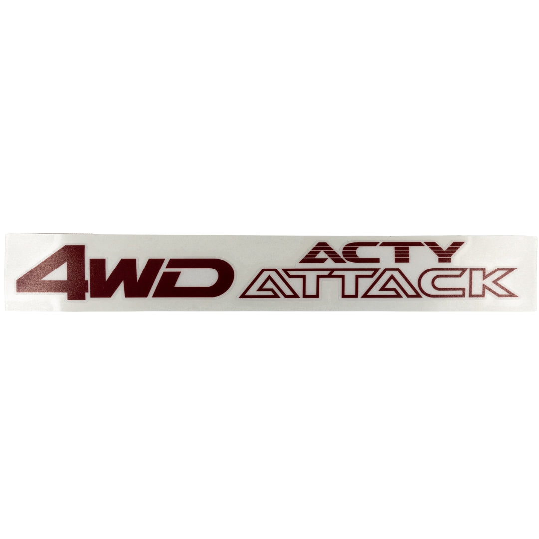 Replica Acty Attack 4WD Decal - Honda Acty Truck HA3, HA4 Models  (1990-1999) - OEM Grey, White And Red - Premium Quality Mini Truck / Kei  Truck Decal