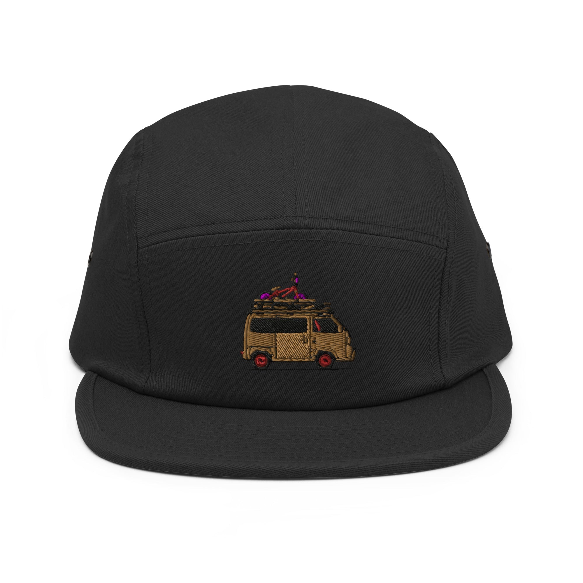 Oiwa Acty Street Embroidered Five Panel Cap Black