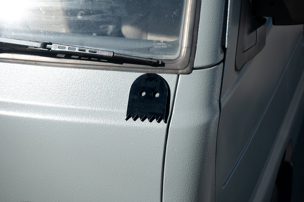 Sleek Black OIWA GHOST Metal Emblem - Perfect Accessory for All Japanese Mini Truck Makes and Models
