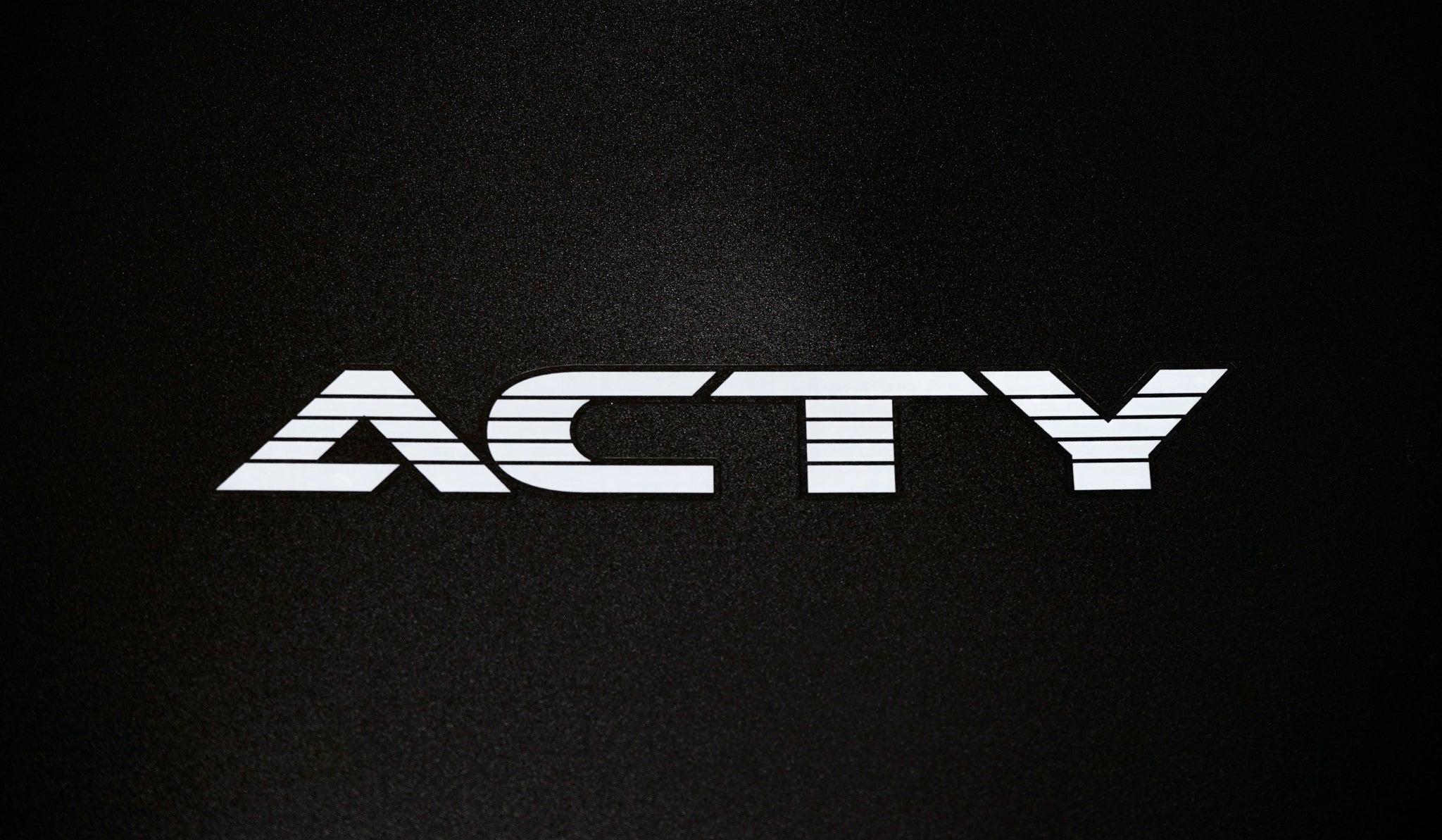 High-quality Honda Acty Replica Decals in OEM White displayed on a Black background - Perfect for JDM Mini Truck customization and upgrades