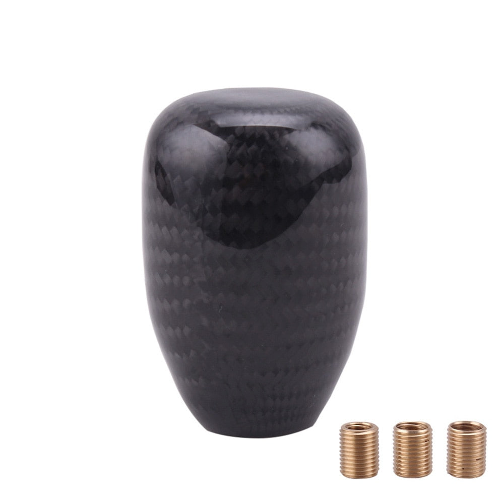 Oval Black Carbon Fiber Shift Knob