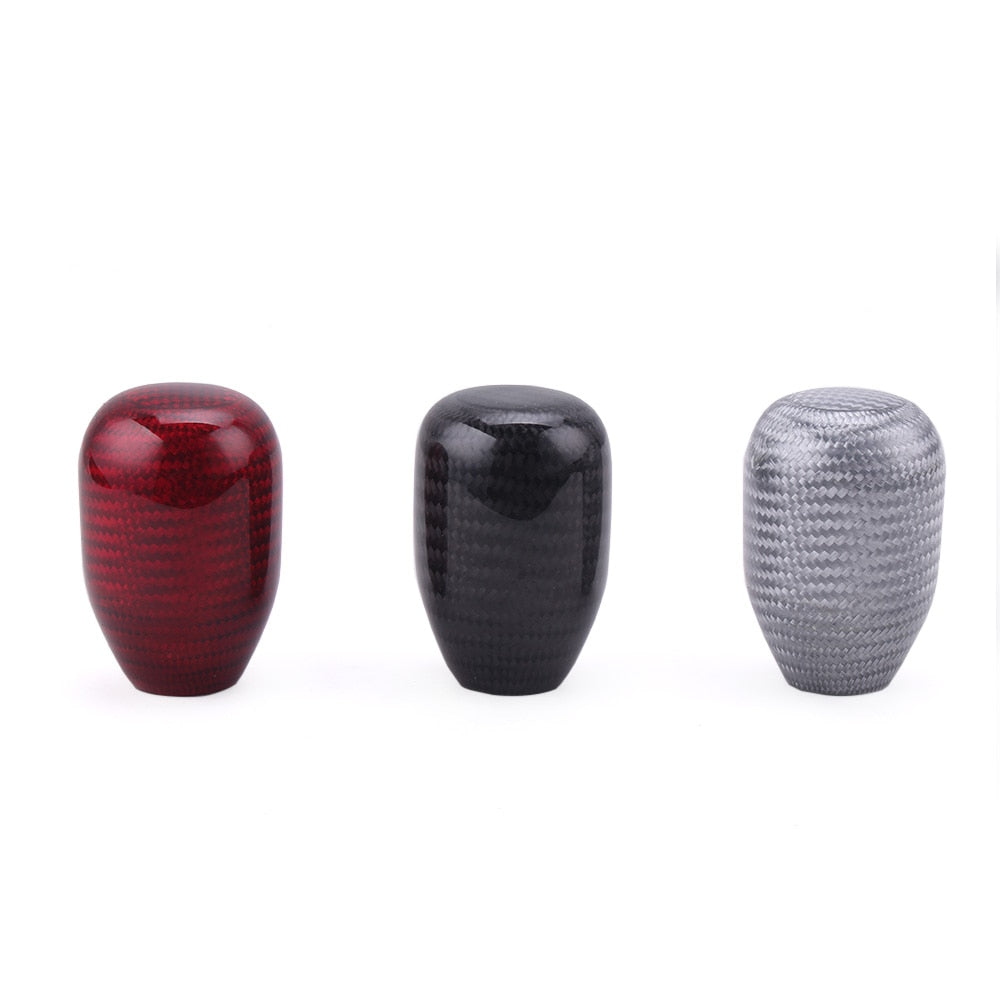 Oval Red Carbon Fiber Shift Knob