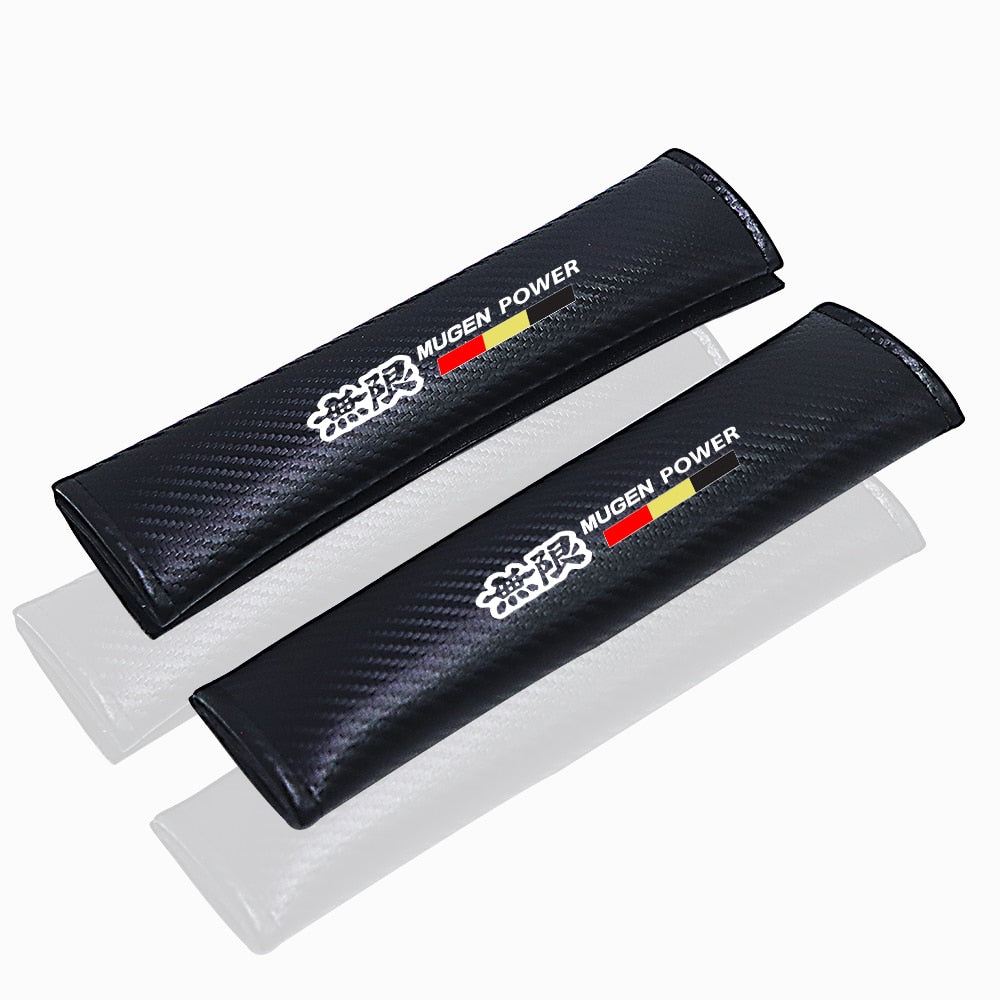 Stylish Mugen Power Seatbelt Cover Set for Kei Trucks - Ultimate Comfort, Protection & Easy Installation - Universal Fit - Elevate Your Mini Truck Journey