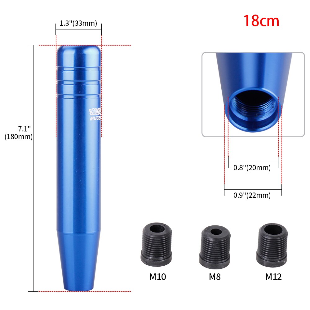 Blue Mugen 18cm Shift Knob