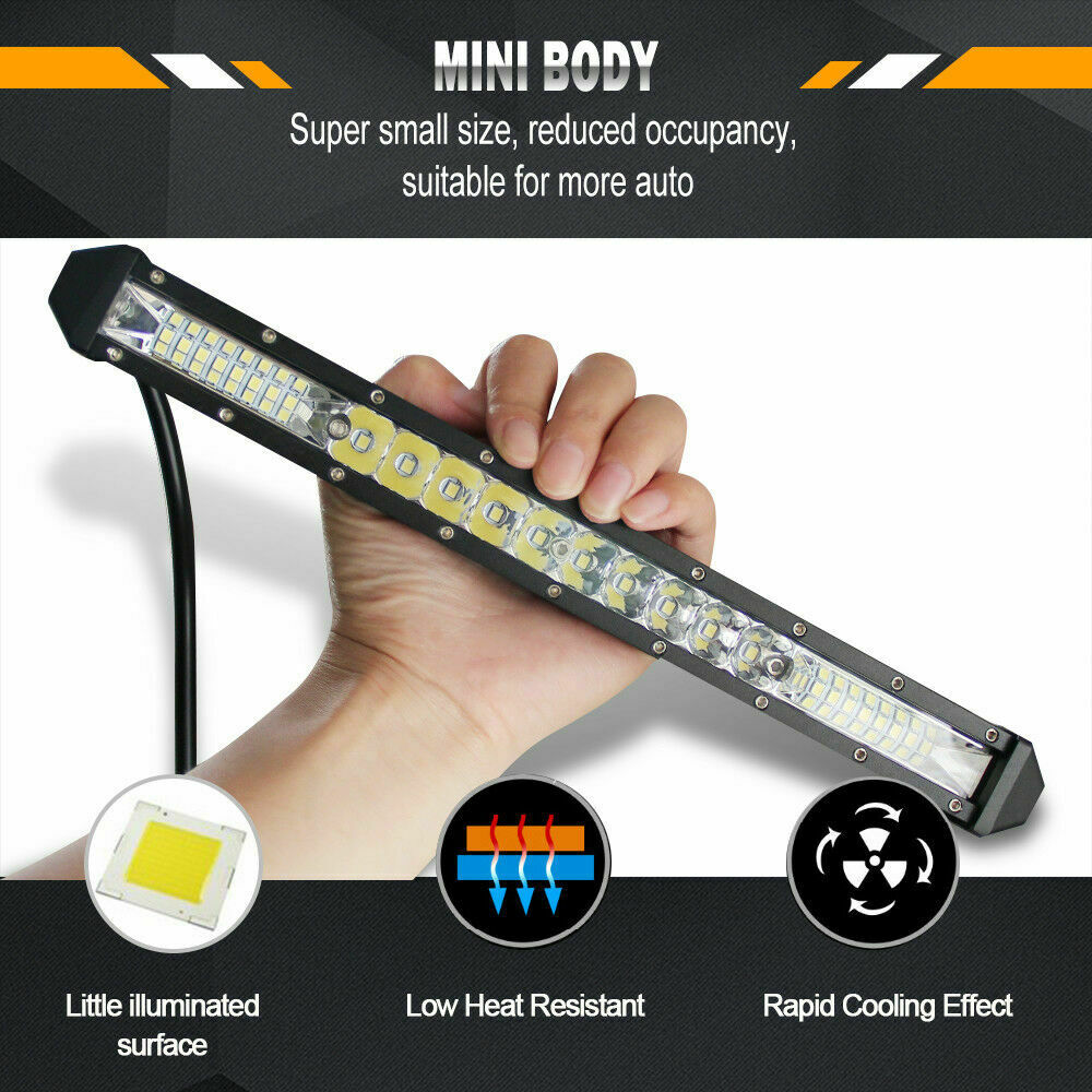 Durable Aluminum Housing LED Light Bar - 38" Ultra Slim - 210W - Exceptional Off-Road Performance