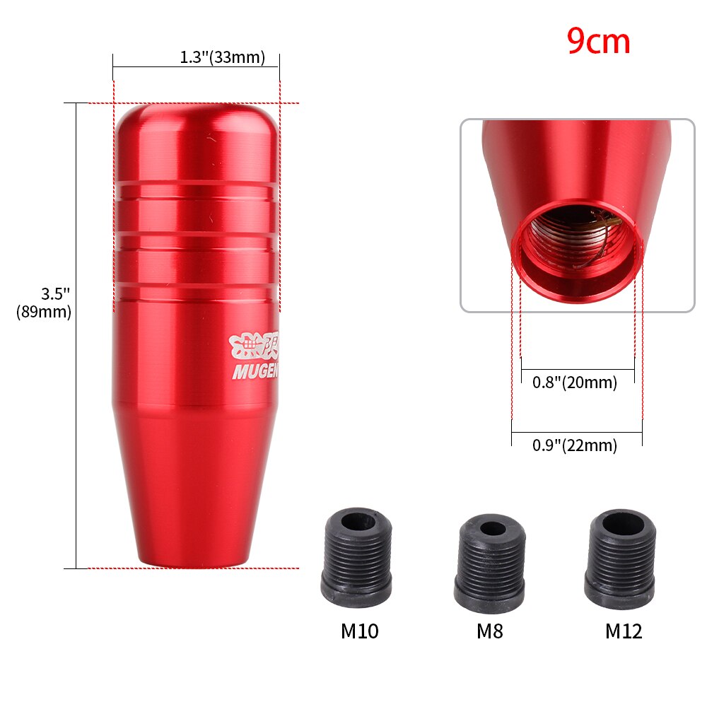 Red Mugen 9cm Shift Knob