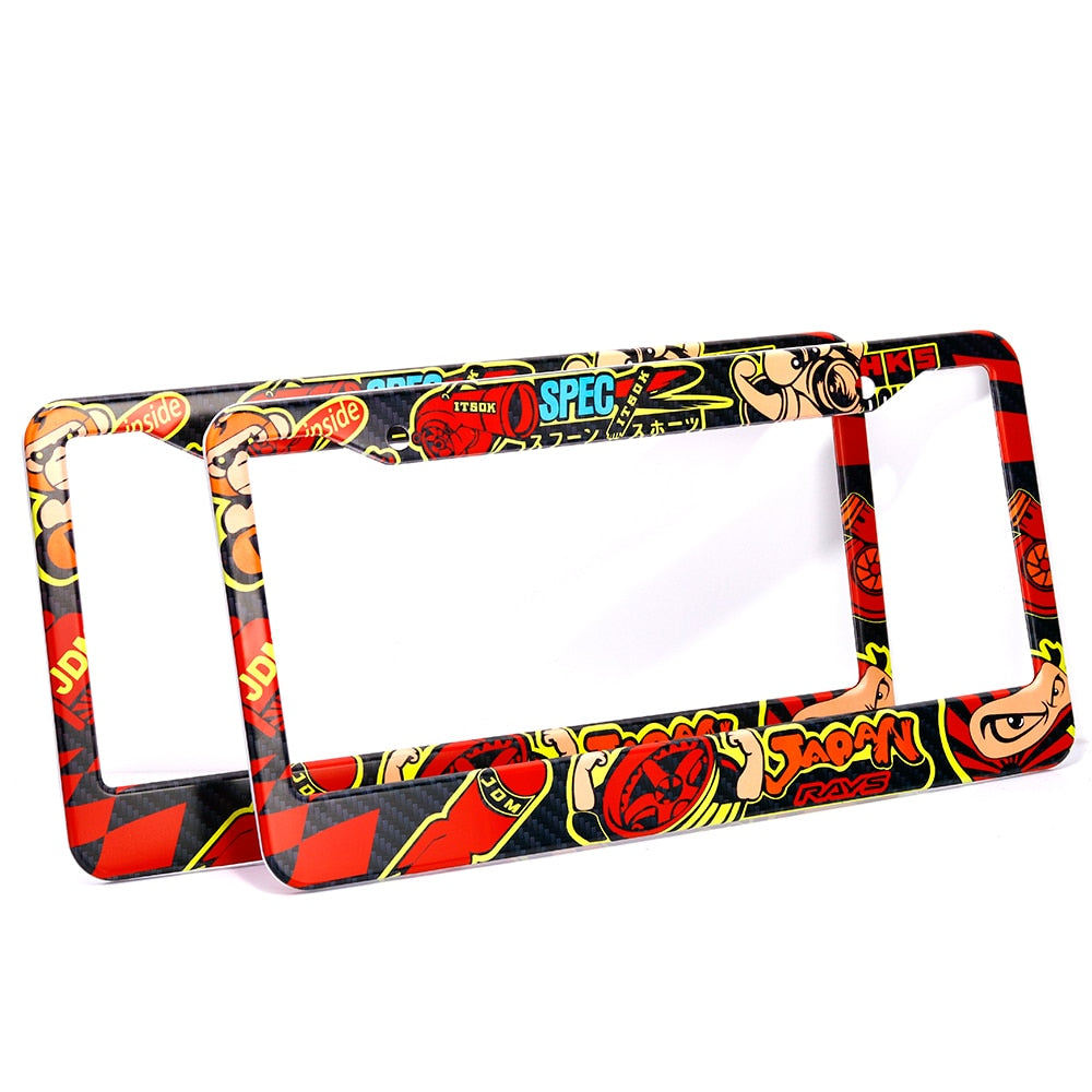 JDM Graffiti License Plate Frame