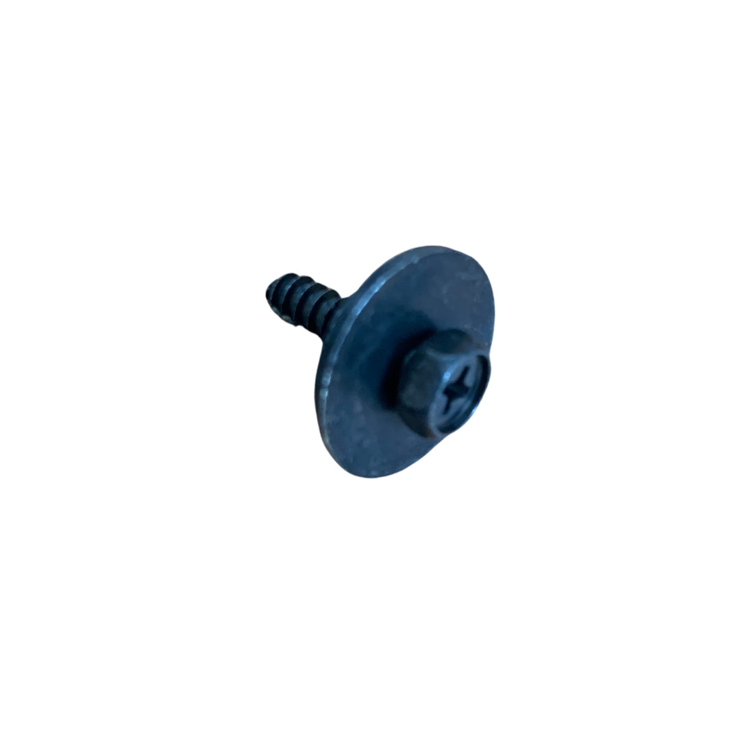 Mud flap tapping screw for Honda Acty Truck models HA1-HA4, featuring a black finish and a flat head design