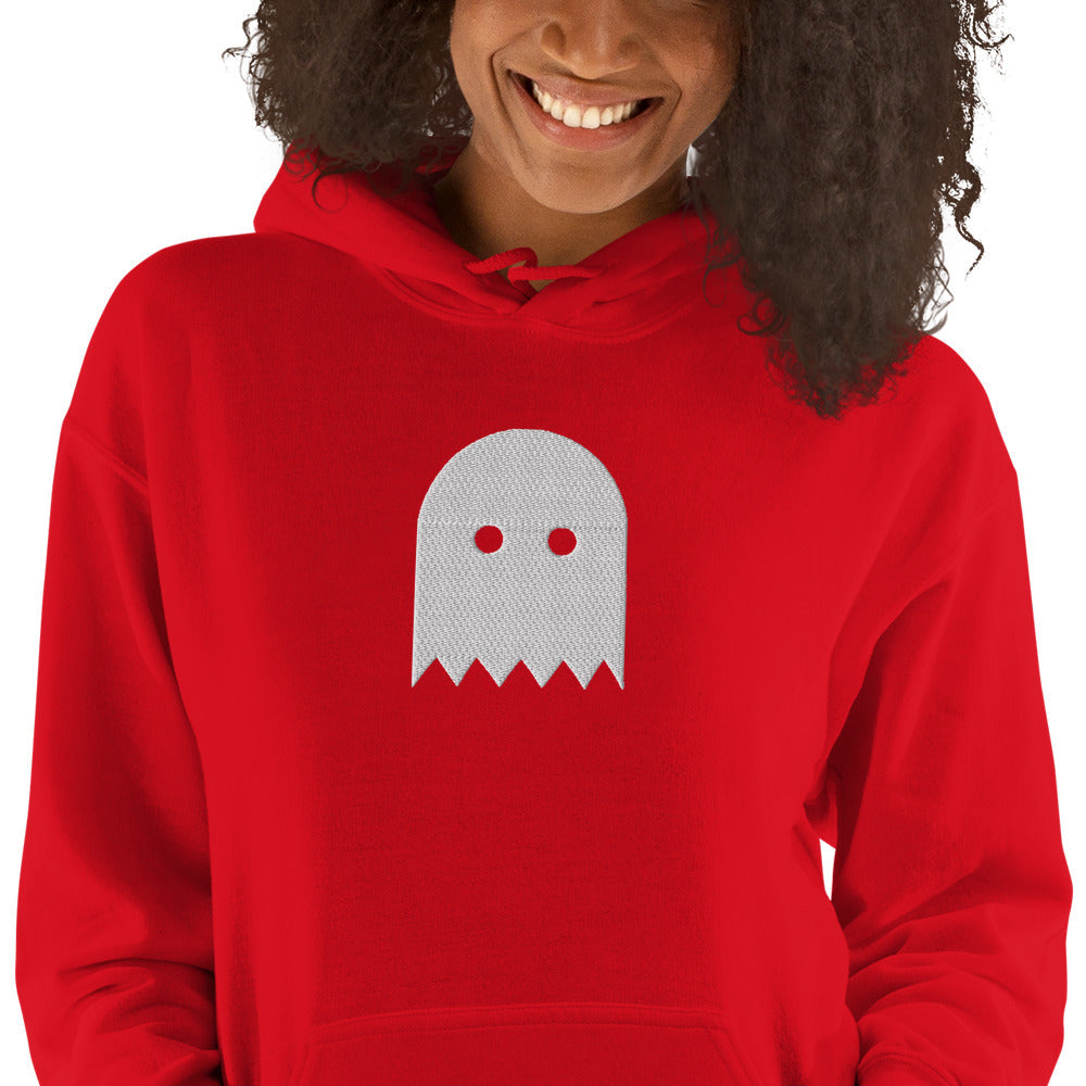 Red Oiwa Embroidered Plush Hoodie